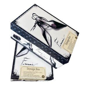 2 new Empty Shoe Boxes Francois Clouet Hollywood Beverly Hills Sketched Heels